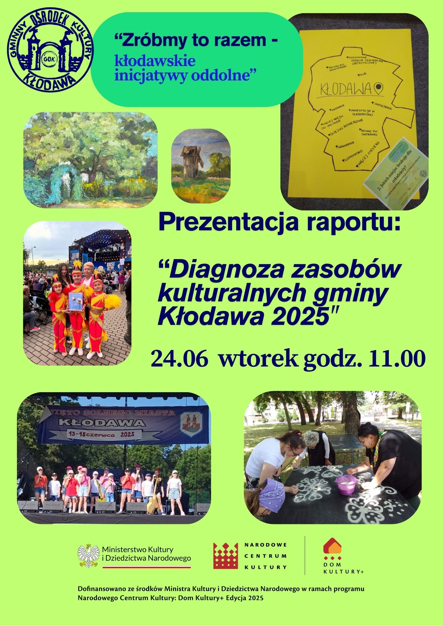 Zdjęcie do Prezentacja raportu „Diagnoza zasobów kulturowych gminy Kłodawa 2025”