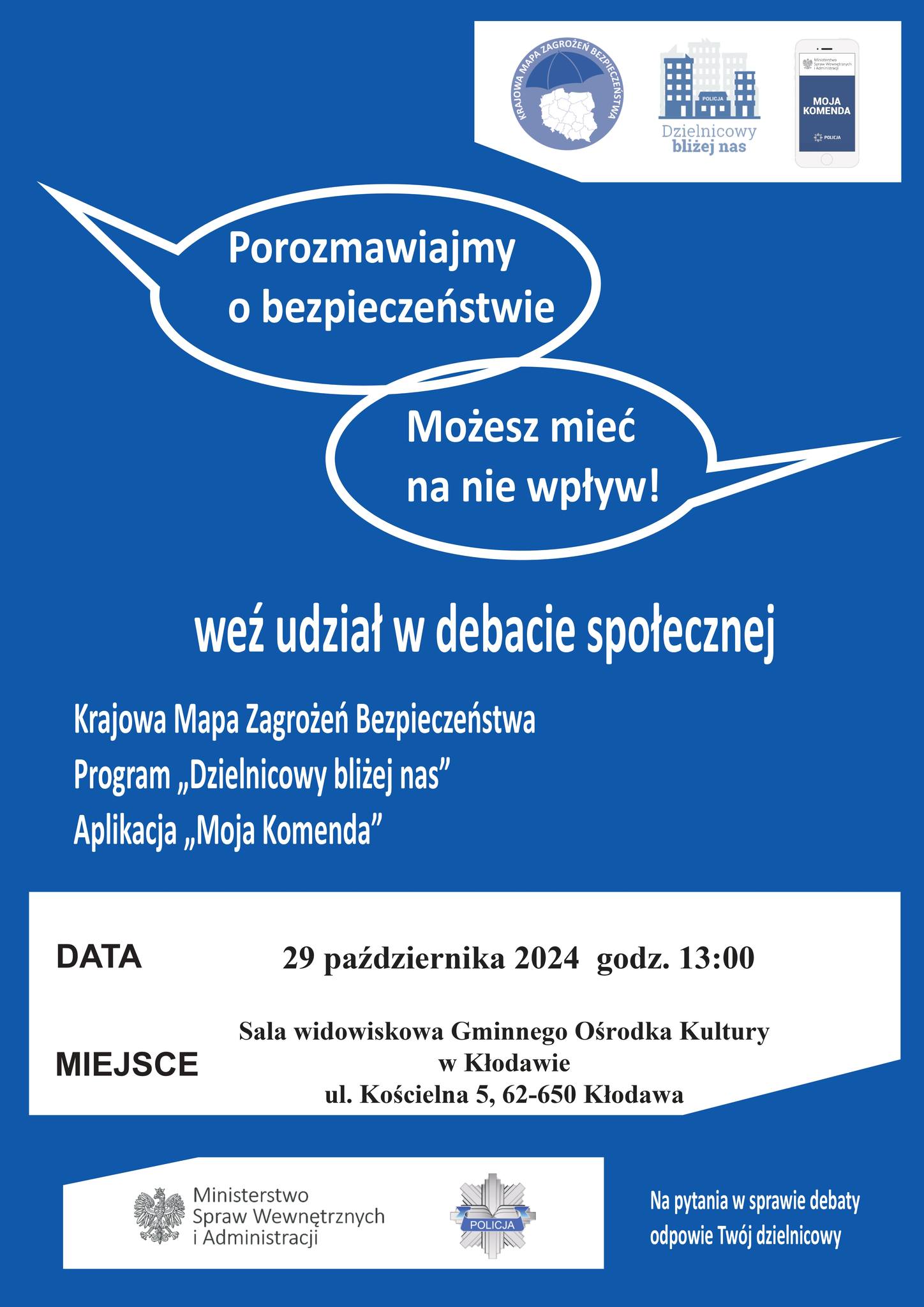 Debata społeczna - Porozmawiajmy o bezpieczeństwie